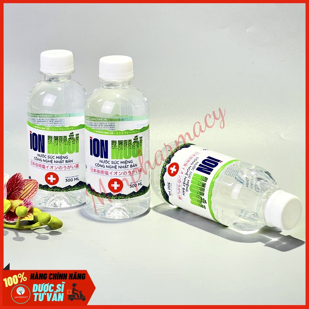 Nước súc miệng ION Muối Fujiwa Công Nghệ Nhật Bản Hương Mint Bạc Hà 680ml - Minpharmacy