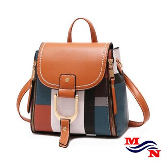 Balo nữ thờiì trang kẻ sọc cao cấp BO59