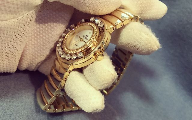 (Thanh lý 289k--&gt; 189k) Đồng Hồ Nữ Bee Sister 1432 Đá Xoay Chính Hãng Hàng Rất Dẹp( Có Clip)