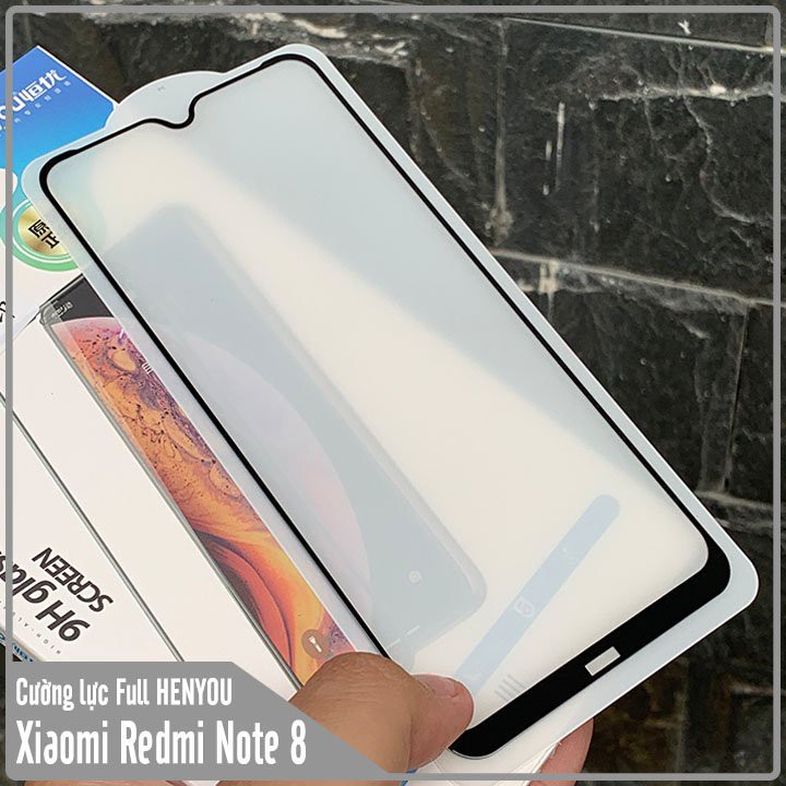Cường lực Xiaomi Redmi Note 8 Full viền HENYOU