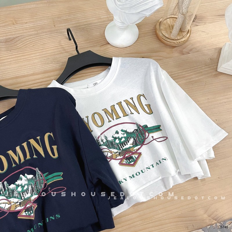 [Mã WASKT304 giảm 15% tối đa 30K đơn 99K] Áo croptop WYOMING 5745