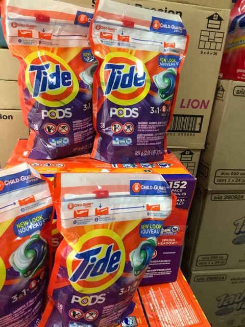 Viên giặt 3 in 1 Tide Pods Mỹ 38 viên