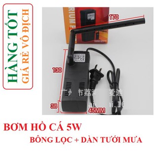 Bơm chìm hồ cá 5w hoặc 8w