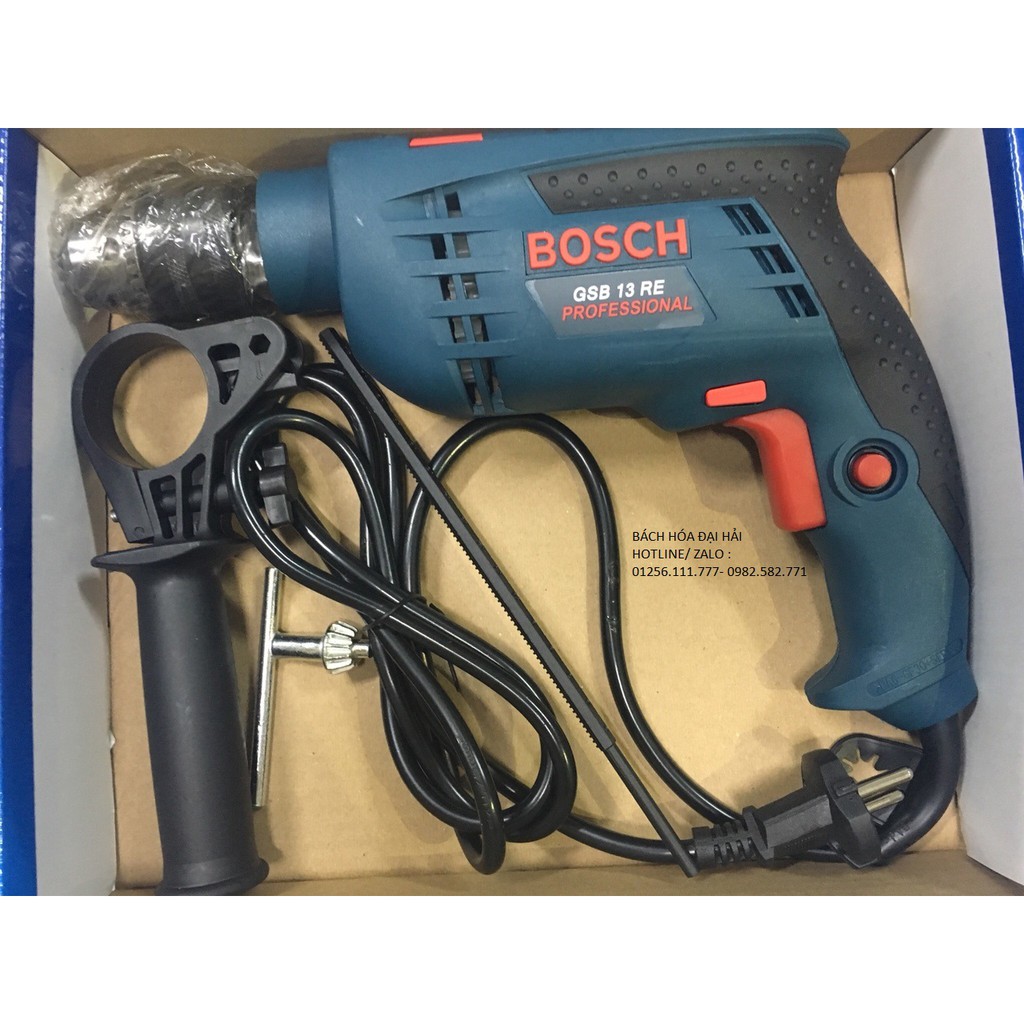 Máy Khoan Động Lực Bosch 13 Re 600W - Máy Khoan Tường - Sử Dụng Mũi Khoan 13Mm - Máy Khoan Mini Giá Rẻ