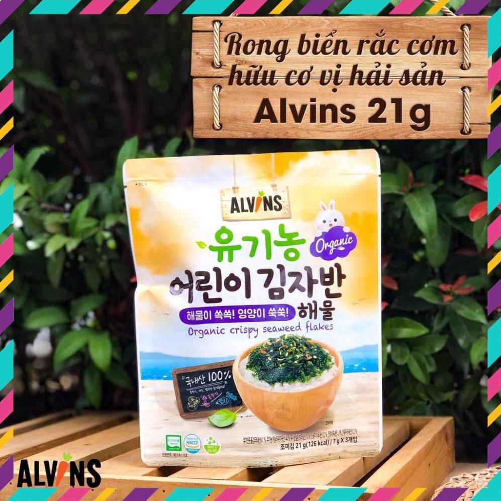[Chính Hãng]  Rong biển RẮC CƠM hữu cơ ALVINS date mới