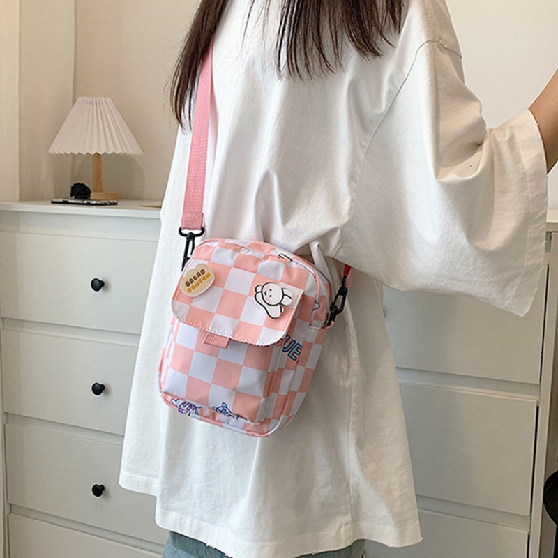 Túi Đeo Chéo Vai Có Khóa Kéo Siêu Nhẹ Thời Trang Sành Điệu Cho Nữ