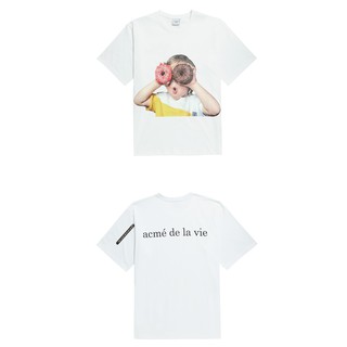 Áo thun ngắn tay cổ tròn ADLV Baby Face White Donut 1 Trắng ADLV