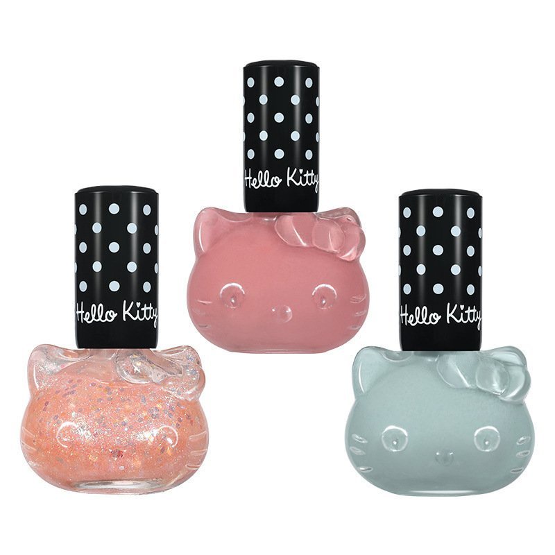 Sơn móng tay Teneme sơn gel nhanh khô nhiều màu lọ hình hello kitty SM13