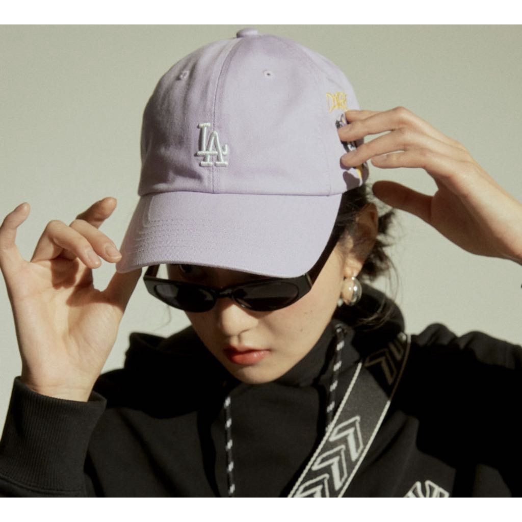 Mũ MLB gấu tím La