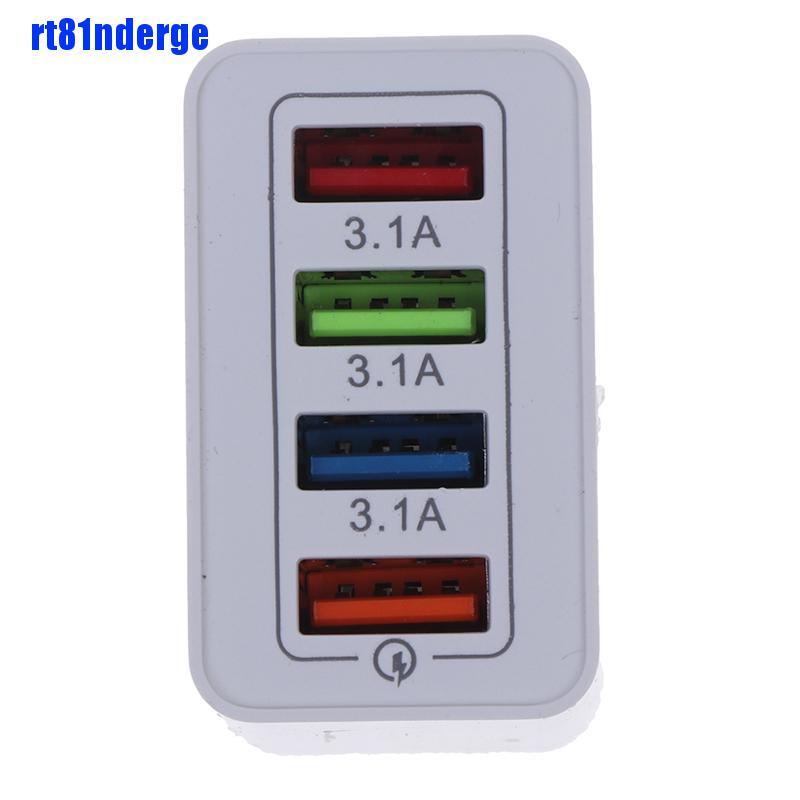 Cốc sạc USB 4 cổng 3.0 3A tiện lợi cho du lịch