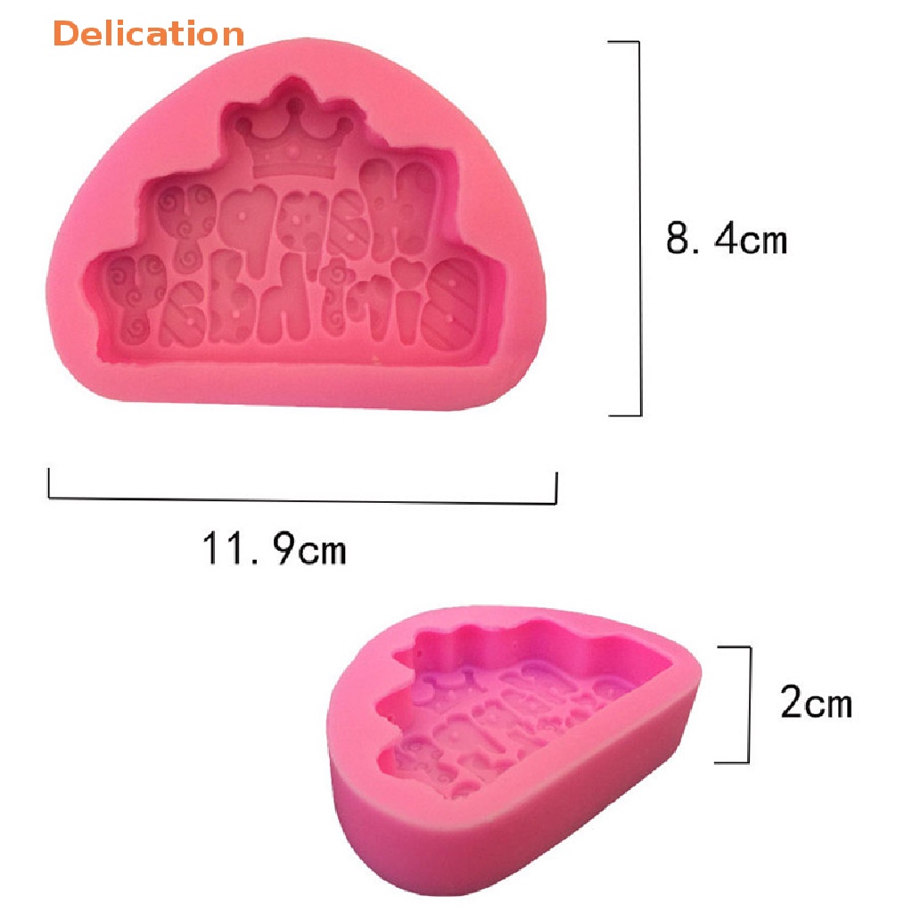 Khuôn silicone Tạo Hình Chữ happy birthday Trang Trí Bánh