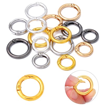 Beadia 5 Miếng Hợp Kim Mở Vòng Lớn Khóa Móc Khóa Phụ Kiện Trang Sức Cho DIY Trang Sức Làm