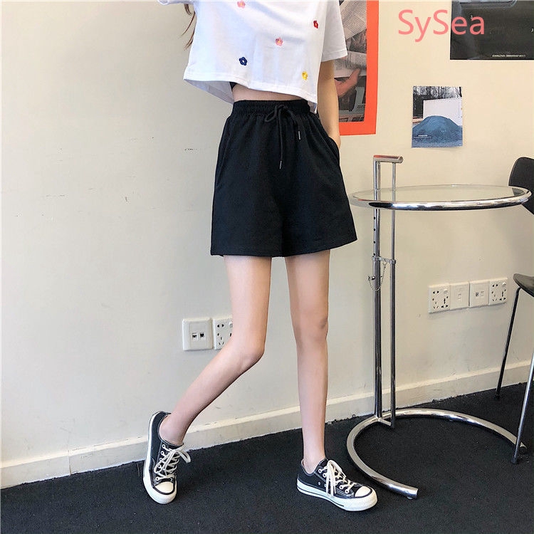 Quần thể thao ống rộng thời trang mùa hè năng động cho nữ