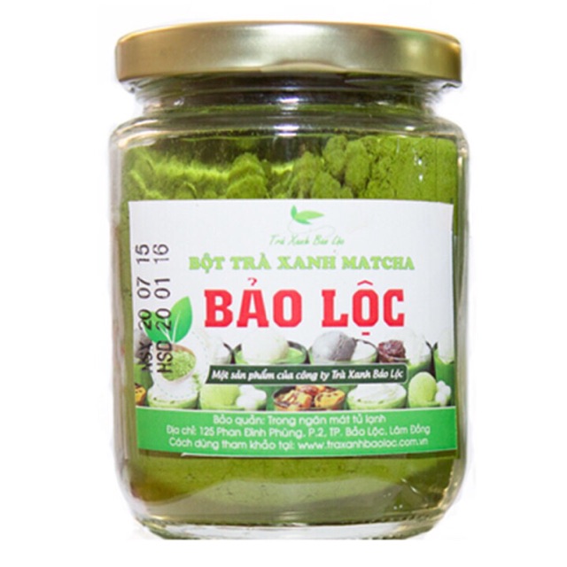 Bột Trà Xanh Matcha Bảo Lộc 200g- Đặc sản Cô Cự