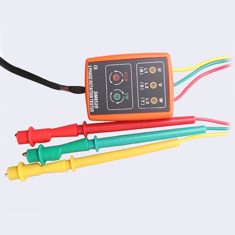 Thiết Bị Kiểm Tra Điện Áp Có Đèn LED SM852B 3 Pha 60V~600V AC