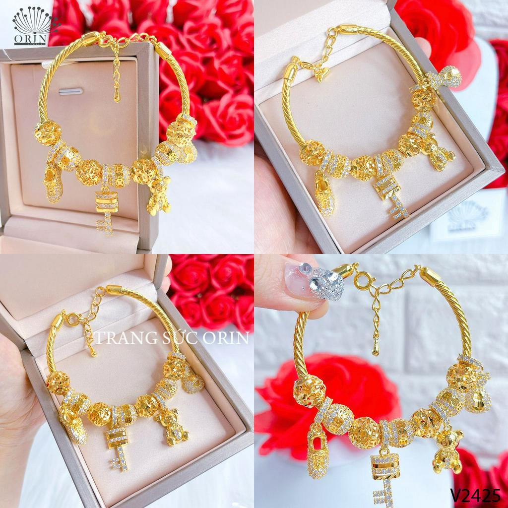 Lắc tay, vòng tay đính charm thiết kế cao cấp Orin V2425
