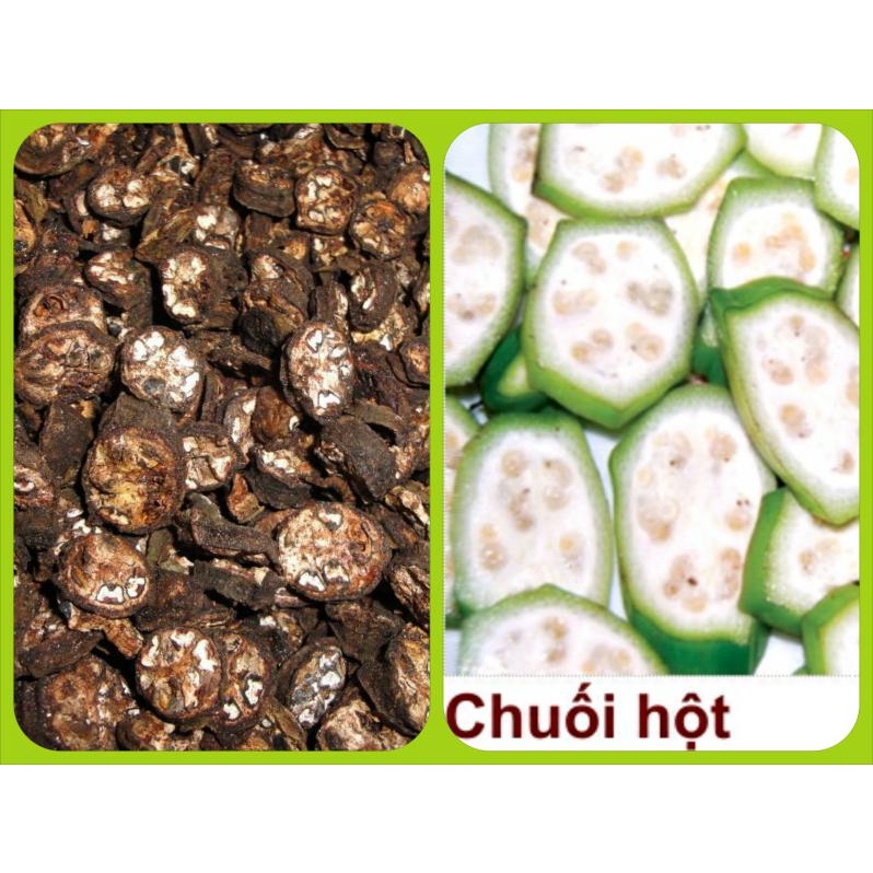 1kg Chuối hột rừng khô thái lát