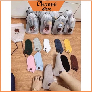 1 đôi tât gấu nữ,tất cổ ngắn cao cấp siêu xinh