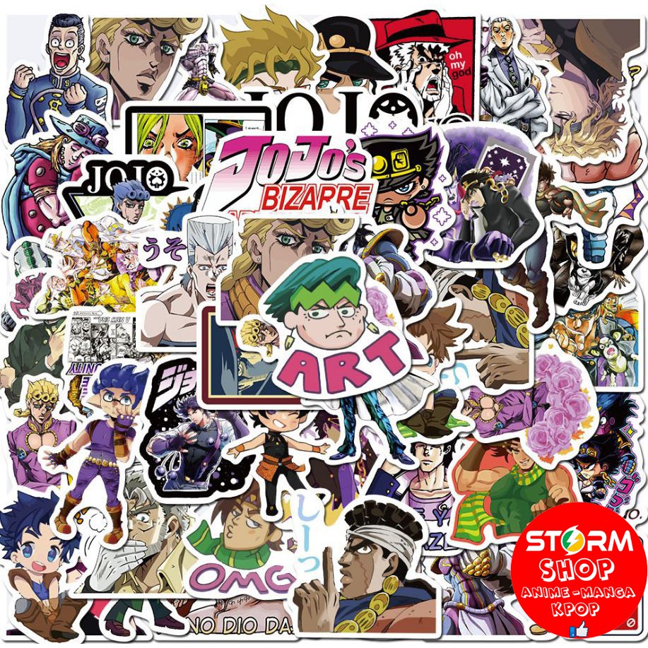 Sticker / hình dán anime JoJo no Kimyou na Bouken (Combo 10-50 sticker random)