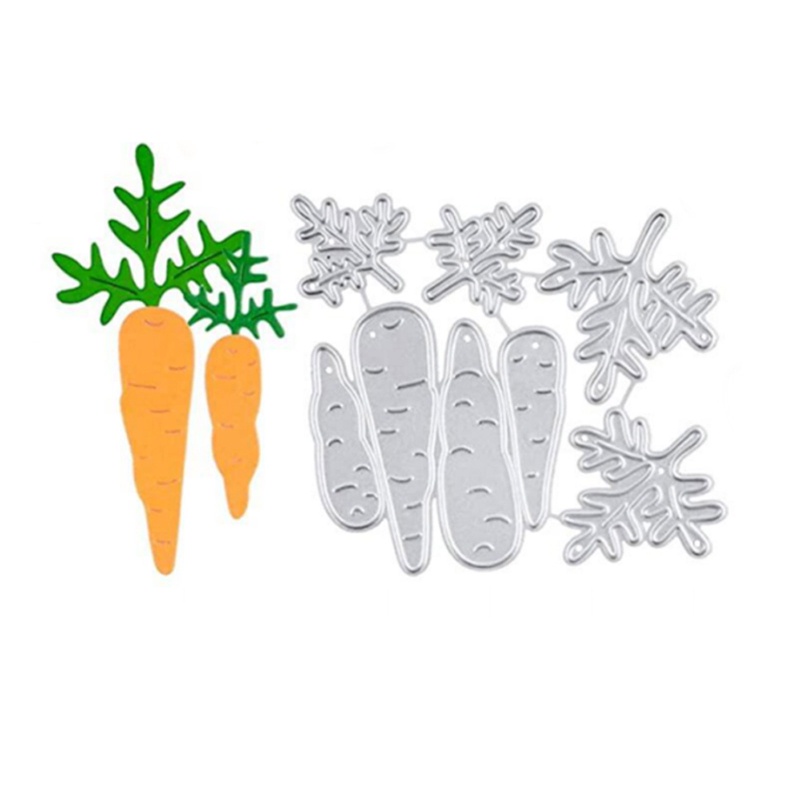 Khuôn Cắt Giấy Kim Loại Hình Củ Cà Rốt Dễ Thương