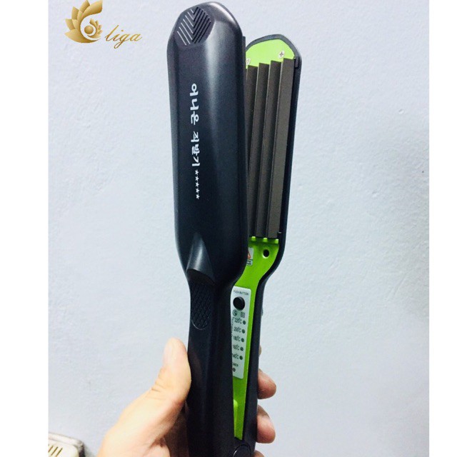 máy dập xù ( bấm xù ) tóc cao cấp 5 sao pro xanh - Ngọc Khuê Shop - Xanh Liga