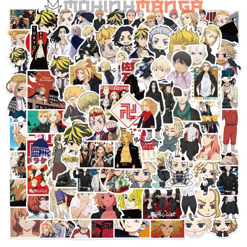 Bộ sticker Tokyo Revengers (miếng dán decal Revenger) chống nước hình dán Manjiro Sano Ken Ryuguji Takemichi Hanagaki