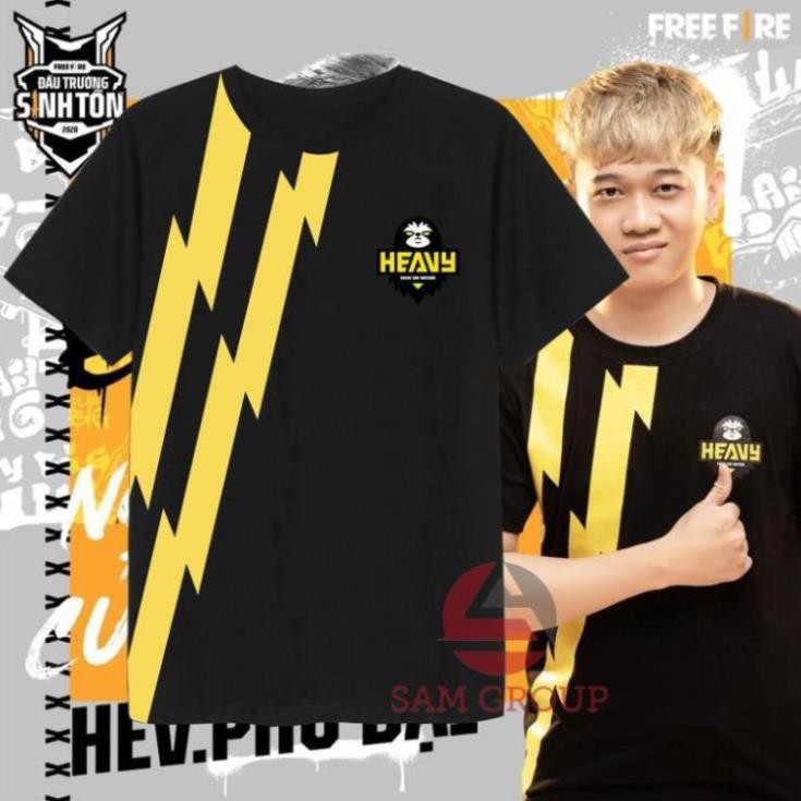 3D Màu Đen Team Heavy 2020 - ÁO FF ĐẸP / áo cực chất / Siêu hót ban chạy