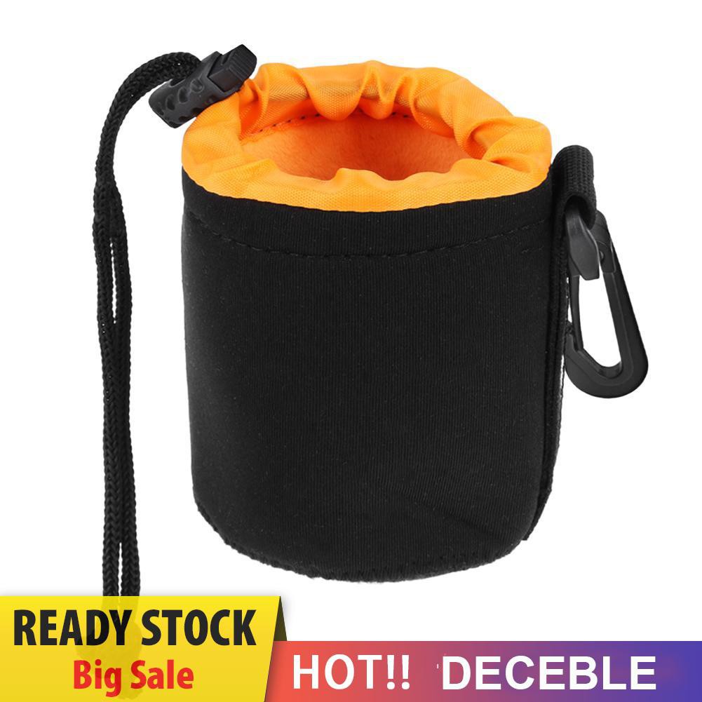 Deceble Waterproof Soft Neoprene Camera Lens Pouch Bag Drawstring Protector Case