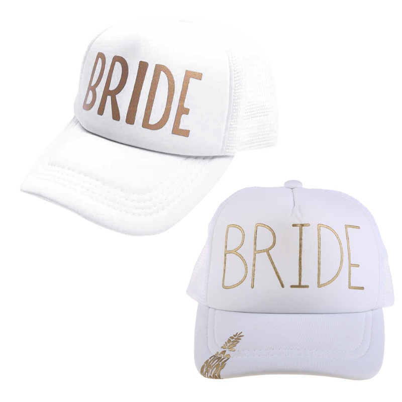 Mũ Lưỡi Trai Phối Lưới In Chữ Team Bride Squad Vui Nhộn Cho Nam Và Nữ