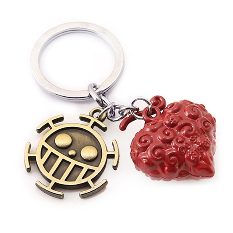 Ygt Set Hai Móc Khóa Hình Trái Cây Ác Quỷ Trong One piece Bằng Cao Su