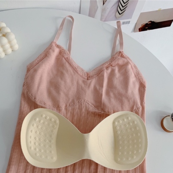 Áo Ngực 2 Dây Phối Ren Dáng Dài Cho Nữ Xinh Xắn DAN L&amp;U 3328