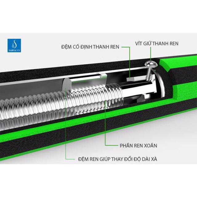 Xà đơn treo tường có chốt chống xoay cải tiến mới sản xuất 2019