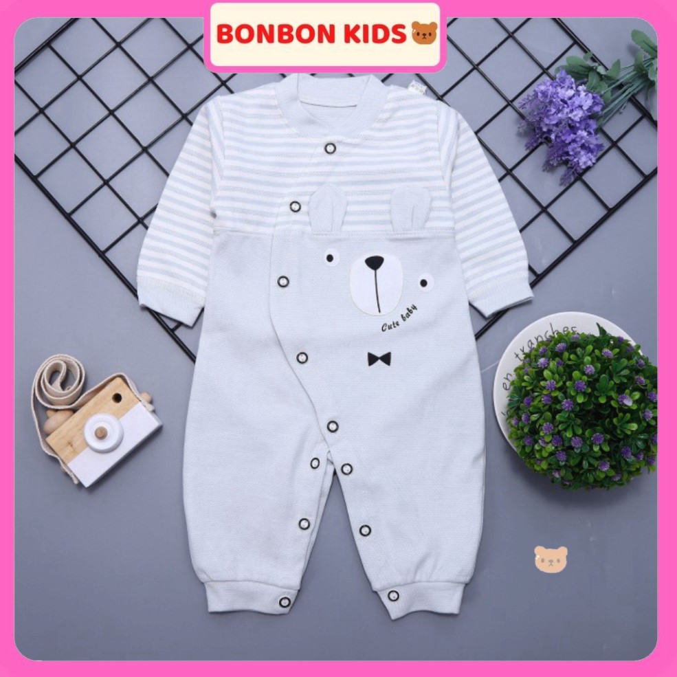 Bộ Quần Áo Nỉ BODY Quảng Châu Dài Tay Thu Đông, Mềm Mịn Loại 1 Cho Bé 5-11kg  BONBON KIDS