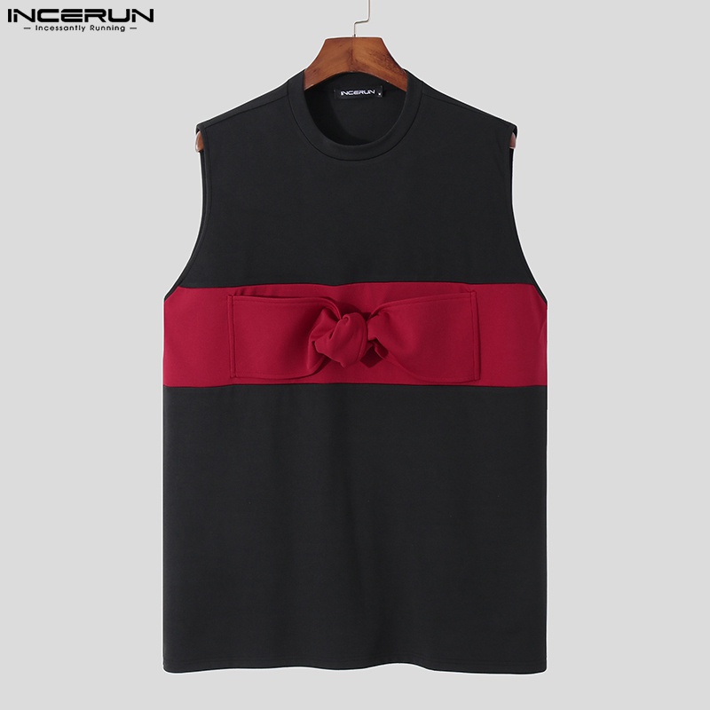 INCERUN Áo Thun Ba Lỗ Thời Trang Dành Cho Nam