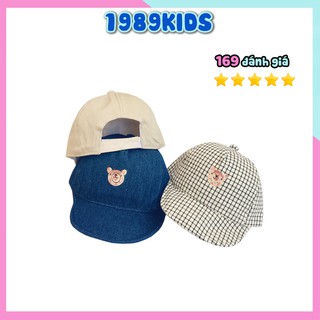 Mũ cho bé trai bé gái từ 9 tháng đến 2 tuổi nón trẻ em họa tiết gấu mùa hè đáng yêu xinh xắn MCB01