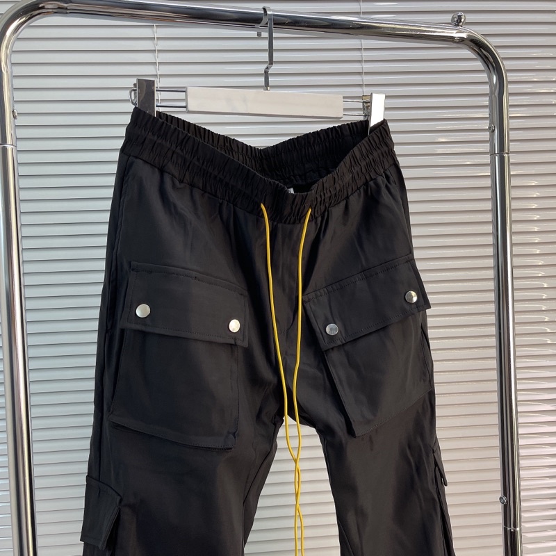 ⚡️ - Quần snap Rhude classic cargo pants black, quần cargo pants ống suông