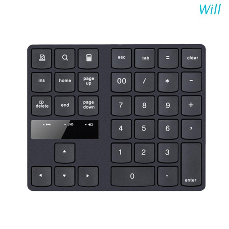 Bàn Phím Số Không Dây USB 2.4G 35 Phím Kỹ Thuật Số Tiện Dụng Khi Đi Du Lịch