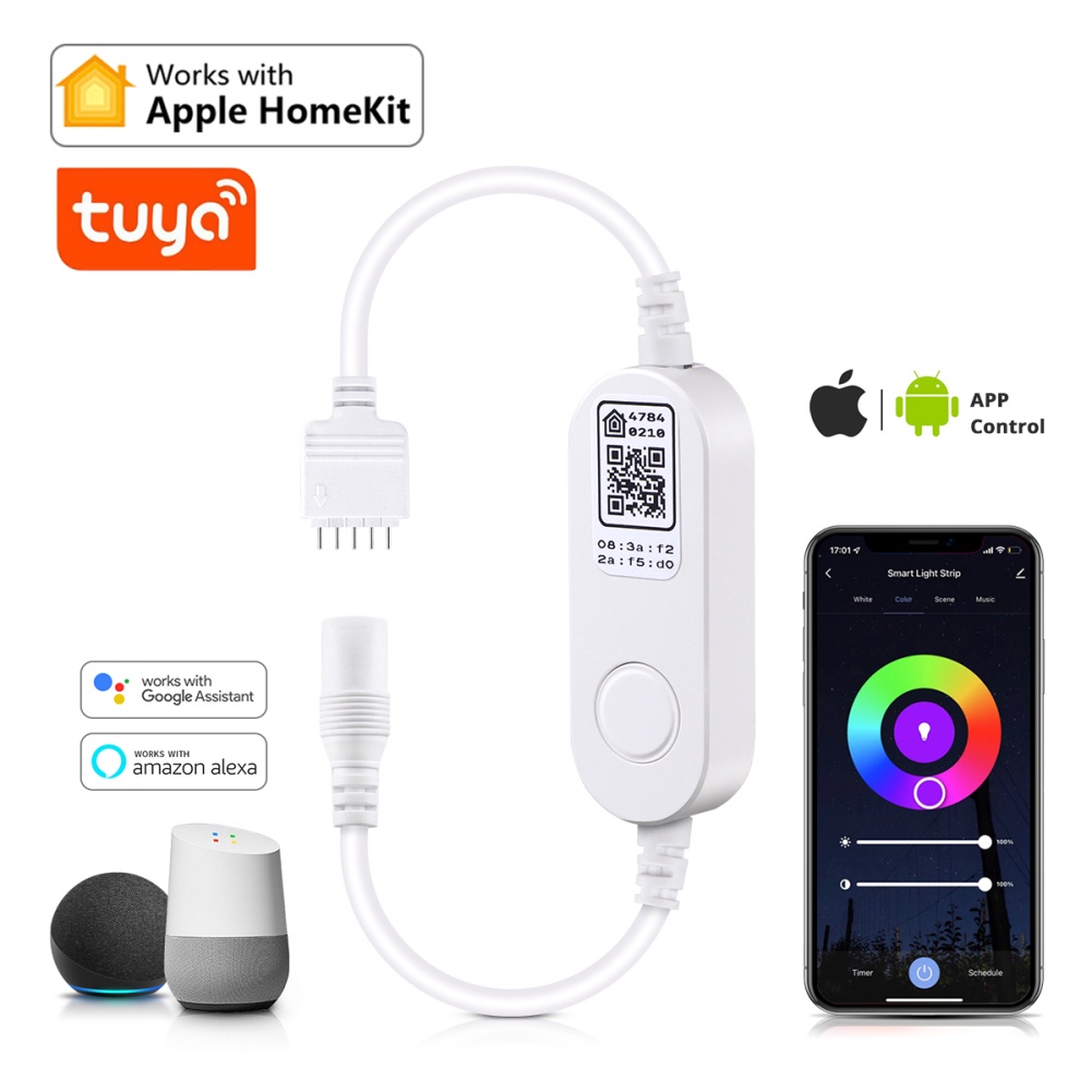 GOOGLE Dây đèn LED DC 12V WIFI RGBW RGBWW điều khiển bằng giọng nói thông minh