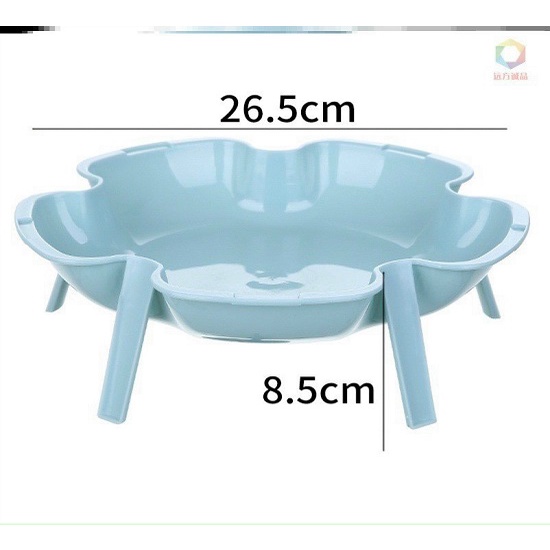 Bộ 3 khay xếp tầng đựng đồ ăn lẩu (5697) Việt Nhật, Đĩa mứt khay hoa quả 3 chân có thể xếp tầng Khay đựng bánh kẹo