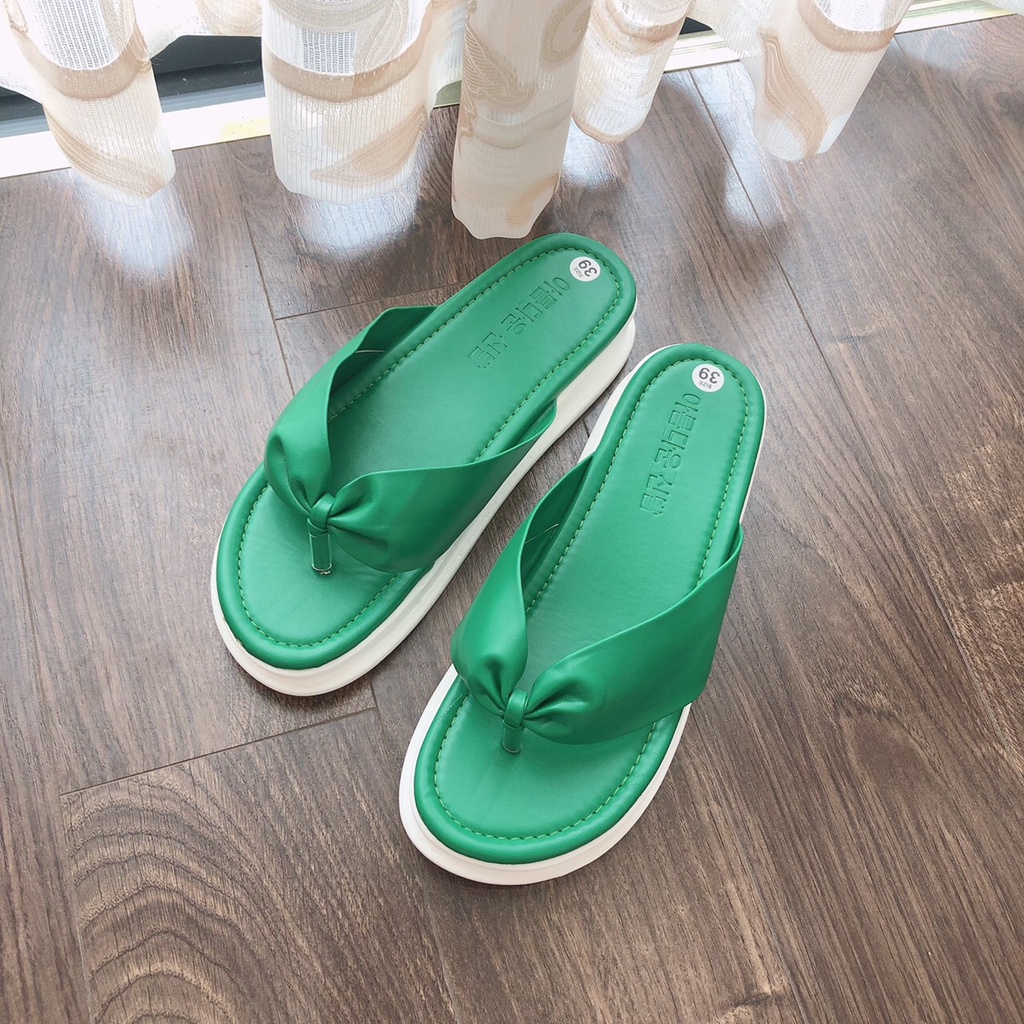 Dép nữ xỏ ngón đế xuồng cao cấp chất liệu mềm hợp thời trang mùa hè