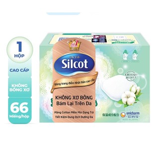 Bông trang điểm cao cấp Silcot Premium 66 miếng/hộp