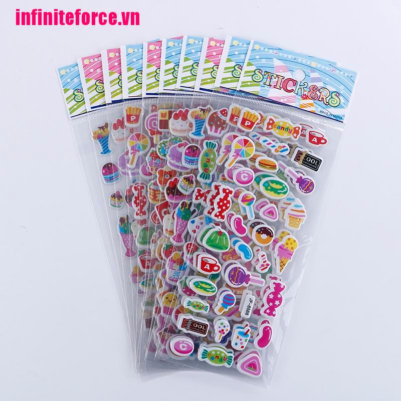 Bộ 10 Hình Dán Đáng Yêu Trang Trí