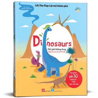 Sách - Lift-the-flap - Lật mở khám phá - Dinosaurs - Thế giới khủng long