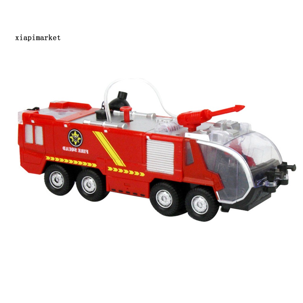 Mô hình xe cứu hỏa bằng điện có âm thanh và vòi xịt nước ngộ nghĩnh cho bé