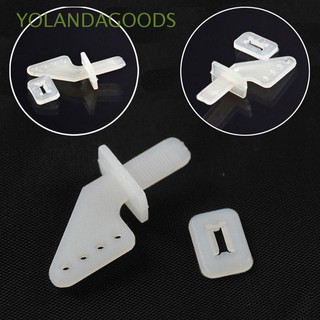 🍊5/10Pcs High Quality New Nylon White Four-hole KT Rudder Angle