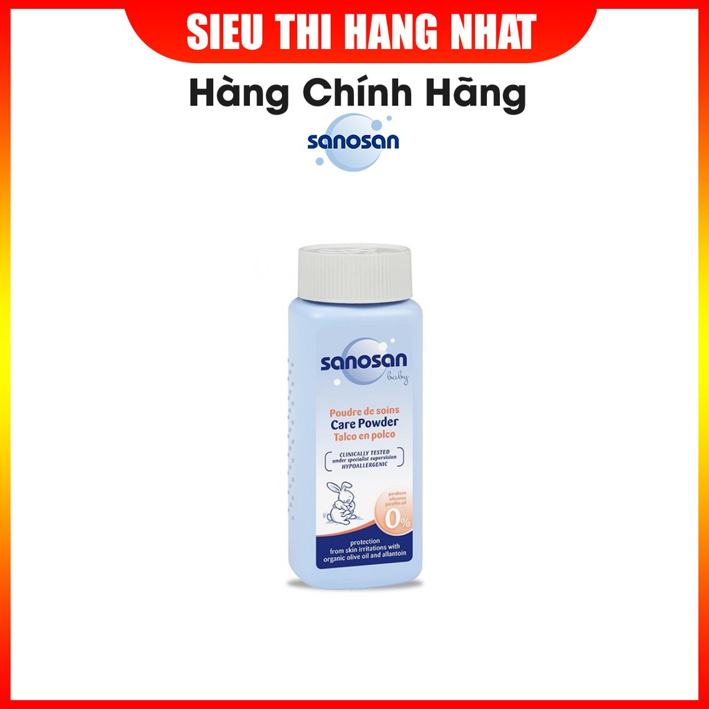 Phấn rôm chiết xuất từ Bơ và Olive hữu cơ Sanosan 100gr