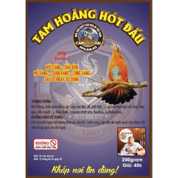 CÁM TAM HOÀNG HÓT ĐẤU (HOẠ MI) - LÃO ĐẠI
