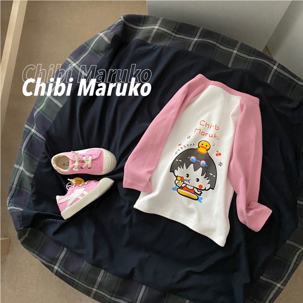 ÁO DÀI TAY RAGLAN CHO BÉ TRAI BÉ GÁI CHIBI MARUKO DOREMON