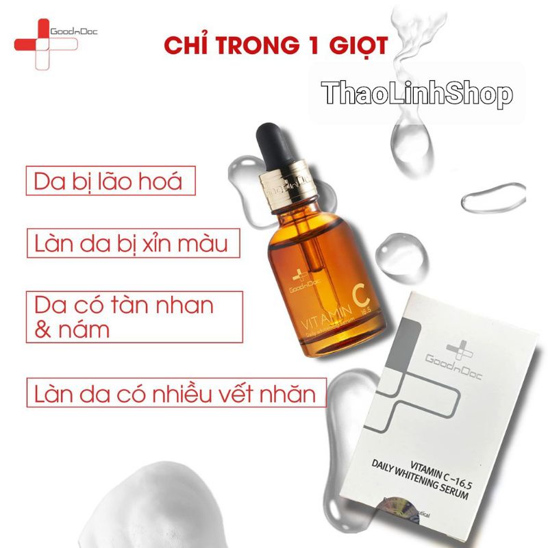 Serum Dưỡng Ẩm Phục Hồi Làm Trắng Sáng Da, Mờ Thâm Nám,Cấp Nước, Chống Lão Hóa Da GOODNDOC HYDRA B5 30ml
