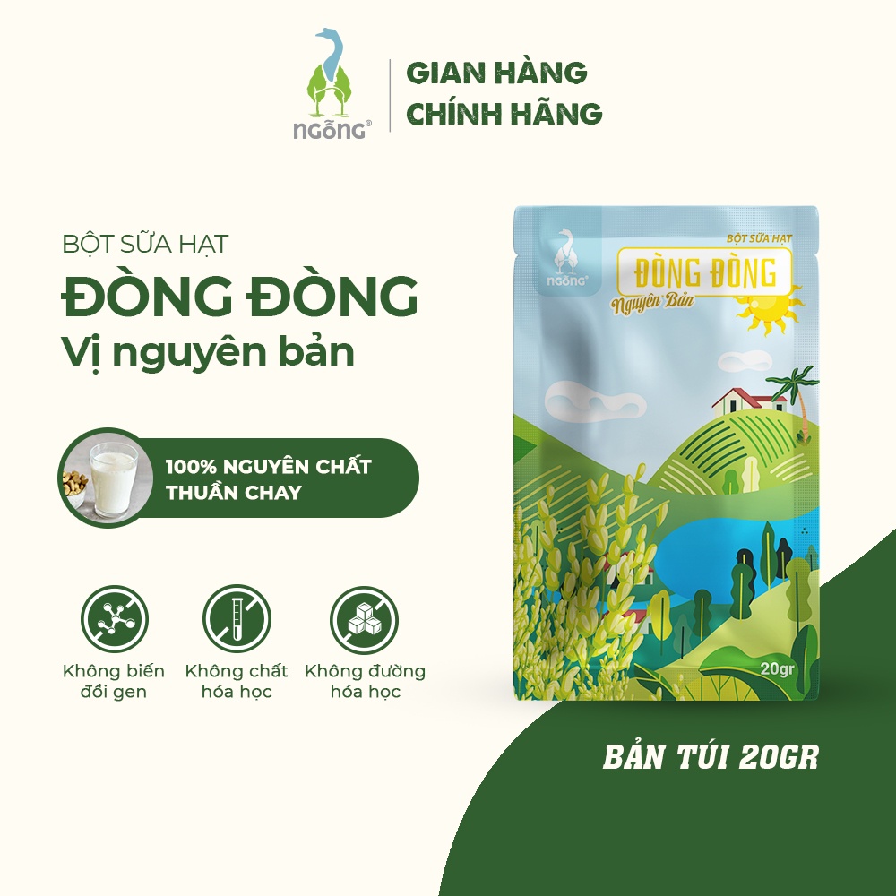 Bột sữa hạt dinh dưỡng Đòng Đòng thơm ngon tự nhiên 20gr